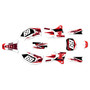 yamaha yz426f graphics kit 1998-2002 vintage series red