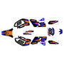 yamaha yz426f graphics kit 1998-2002 vintage series orange-shift