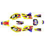 yamaha yz400f graphics kit 1998-2002 vintage series krazy