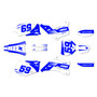 yamaha yz250f graphics kit 2006-2007 swift series blue