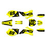 yamaha yz450f graphics kit 2006-2009 swift series yellow