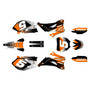 yamaha yz250f graphics kit 2008-2009 turbo series orange