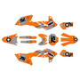 yamaha yz250f graphics kit 2024-2026 predator series orange