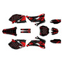 yamaha yz250f graphics kit 2008-2009 twitch series red