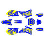 yamaha yz250f graphics kit 2006-2007 usa series yellow