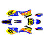 yamaha yz250f graphics kit 2006-2007 usa series yellow-shift