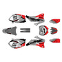 yamaha yz250f graphics kit 2006-2007 venom series red