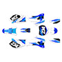yamaha yz250f graphics kit 2006-2007 vintage series blue