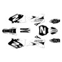 yamaha yz250f graphics kit 2006-2007 vision series gray