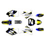 yamaha yz250f graphics kit 2006-2007 vision series yellow