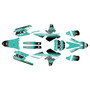 yamaha yz450fx graphics kit 2016-2018 blitz series teal
