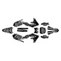 yamaha yz250f graphics kit 2019-2023 cyberware series smoke