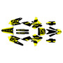 yamaha yz450fx graphics kit 2016-2018 drag series yellow