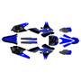 yamaha yz450fx graphics kit 2016-2018 dream series blue-shift