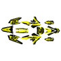 yamaha yz250fx graphics kit 2015-2019 lethal series yellow-shift
