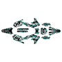 yamaha yz450fx graphics kit 2019-2023 shatter series teal