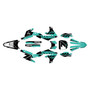 yamaha yz450f graphics kit 2018-2022 legend series teal