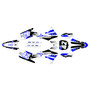 yamaha yz450fx graphics kit 2019-2023 team series blue