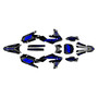yamaha yz450f graphics kit 2018-2022 rebel series blue-shift