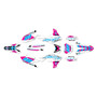 yamaha yz250f graphics kit 2019-2023 rebel series magenta-shift
