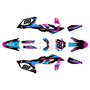 yamaha yz450f graphics kit 2023-2025 vintage series magenta-shift