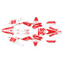 yamaha yz450fx graphics kit 2016-2018 swift series red