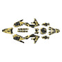 yamaha yz250f graphics kit 2019-2023 retro series gold