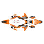 yamaha yz250f graphics kit 2019-2023 speed series orange