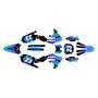 yamaha yz250f graphics kit 2019-2023 splash series blue