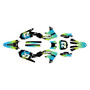 yamaha yz250f graphics kit 2019-2023 splash series yellow