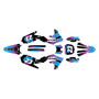 yamaha yz250f graphics kit 2019-2023 splash series magenta