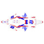 yamaha yz250fx graphics kit 2020-2024 fh series red-blue