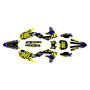 yamaha yz250f graphics kit 2019-2023 twitch series blue-shift