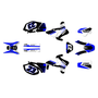 yamaha wr250f graphics kit 2005-2006 evader series blue
