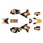 yamaha wr450f graphics kit 2005-2006 splash series yellow