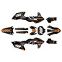 yamaha yz450fx graphics kit 2024-2026 rebel series orange