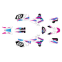 yamaha wr450f graphics kit 2005-2006 vintage series magenta