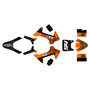 ktm sxe2 graphics kit 2024-2026 fatality series orange