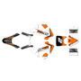 ktm sxe2 graphics kit 2024-2026 razor series orange