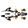 ktm sxe3 graphics kit 2020-2024 bash series orange