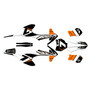 ktm sxe5 graphics kit 2020-2024 bash series orange-shift