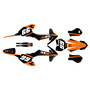 ktm sxe5 graphics kit 2020-2024 bold series orange