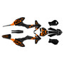 ktm sxe3 graphics kit 2020-2024 cyrus series orange-shift