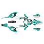 ktm sxe3 graphics kit 2020-2024 razor series teal-shift