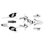 ktm sxe3 graphics kit 2020-2024 razor series white
