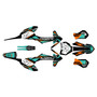 ktm sxe3 graphics kit 2020-2024 rugged series teal