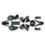 KTM KTM 125SX, 200SX, 250SX & 380SX graphics kit 2001-2002 bolt series teal-shift