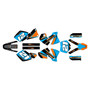 KTM KTM 125SX, 200SX, 250SX & 380SX graphics kit 2001-2002 orange-crew series cyan