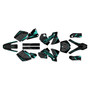 ktm 250sx graphics kit 2001-2002 rugged series teal-shift