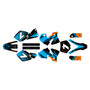 ktm 380sx graphics kit 2001-2002 bolt series cyan